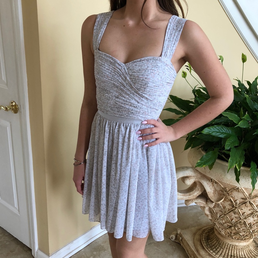 Armani Exchange Fitted-Flowy Dress